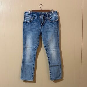 Miss Me Light Blue Straight Leg Women's Jeans